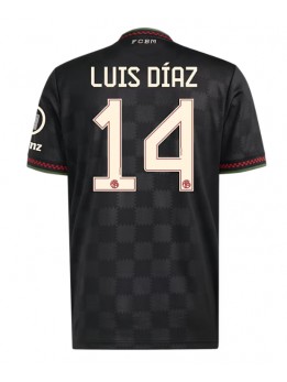 Muži Futbalové oblečenie Bayern Munich Luis Diaz #14 2025-26 Krátky Rukáv - Tretina